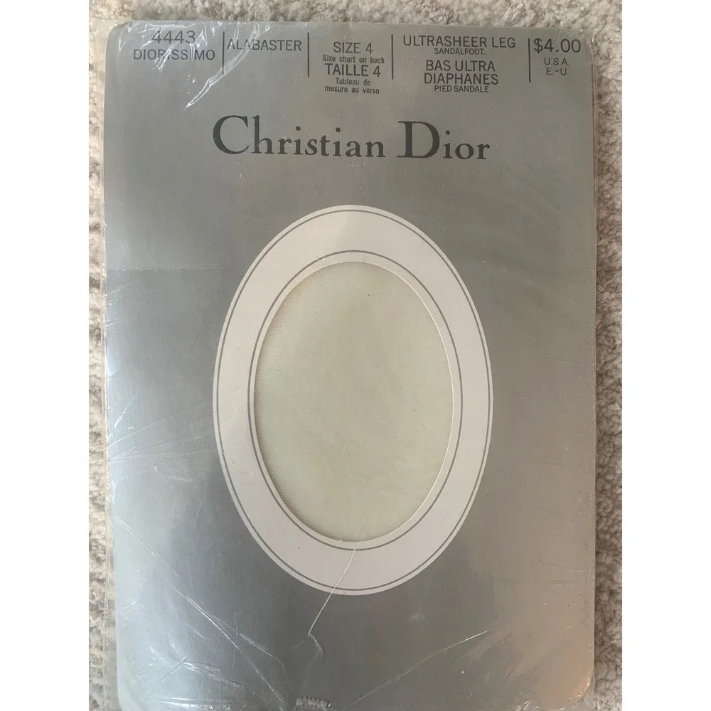 Vintage Christian Dior &‎ Saks Fifth Avenue Pantyhose Lot 5 Pairs Sheer NIP NOS